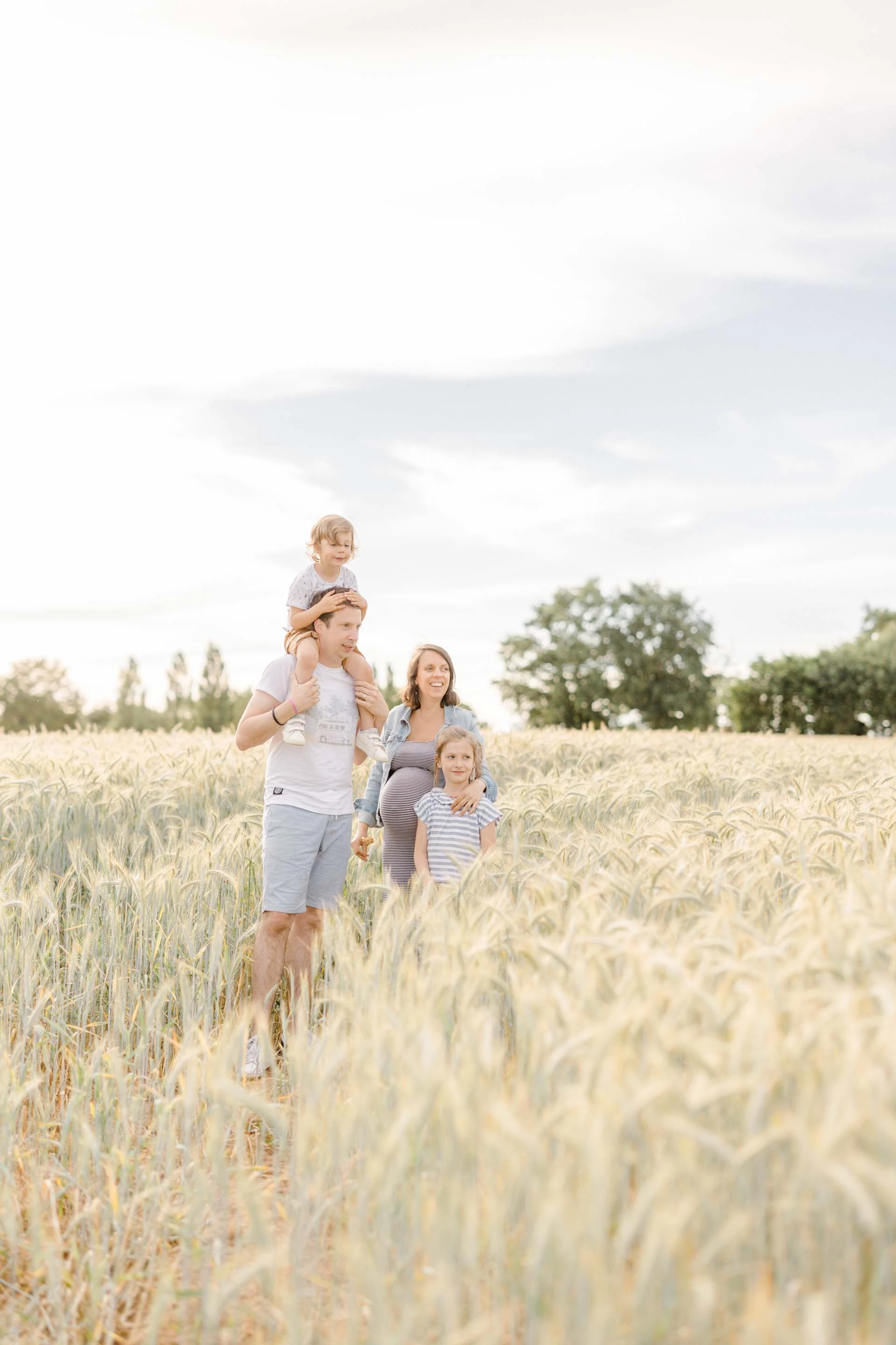 bonheur prairie robe champ enfant